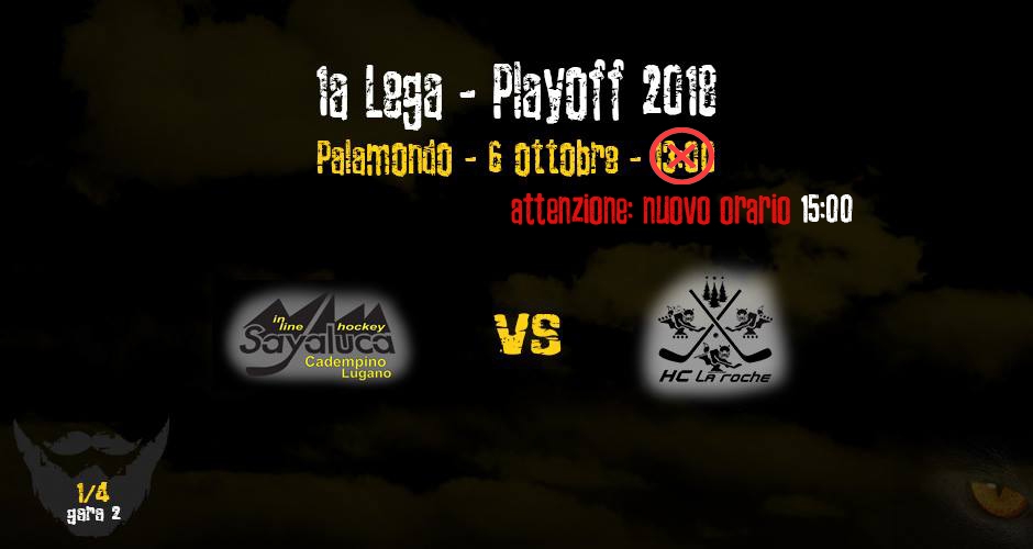 1aLega - Gara 2 - Sayaluca - La Roche - NUOVO ORARIO 15:00