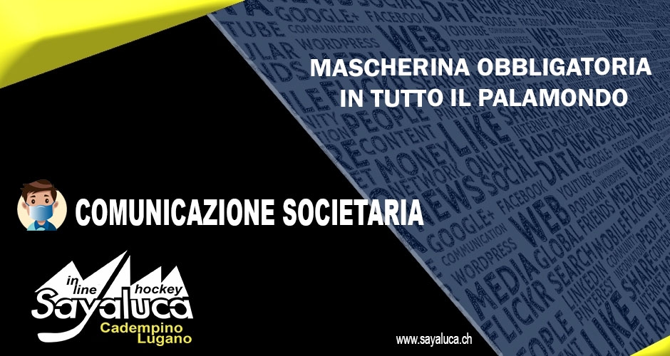 ATTENZIONE: MASCHERINE OBBLIGATORIE al Palamondo