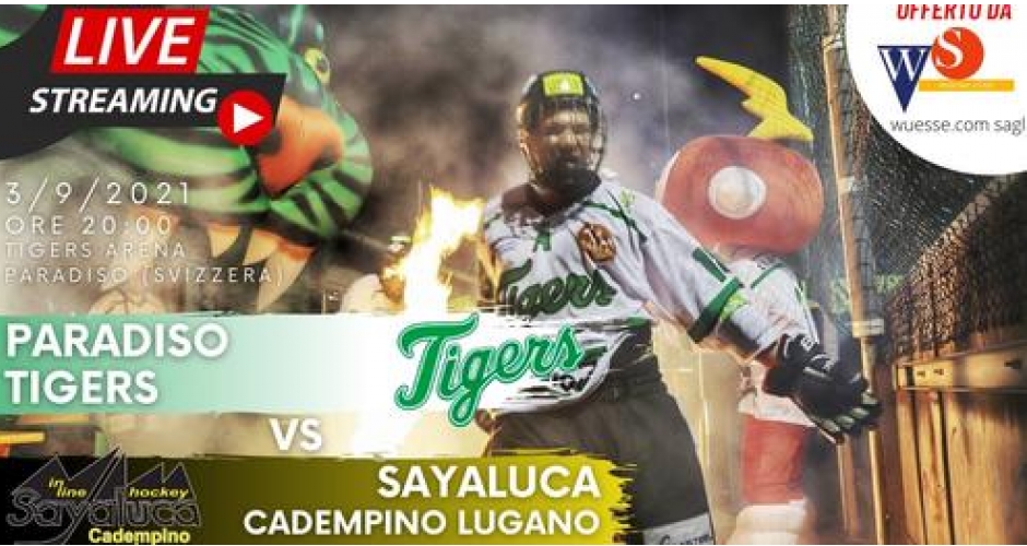 Ven: 3 settembre 20:00  - Tigers vs Sayaluca 1AL in Live Streaming
